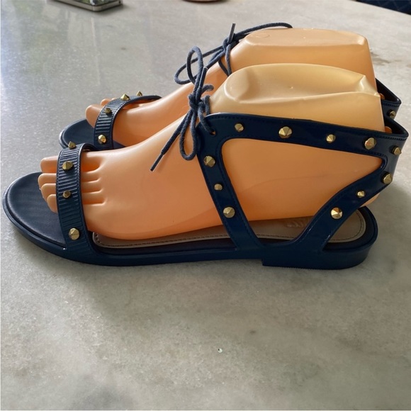 Melissa x Jason Wu Studded blue sandals 8 - Picture 5 of 9